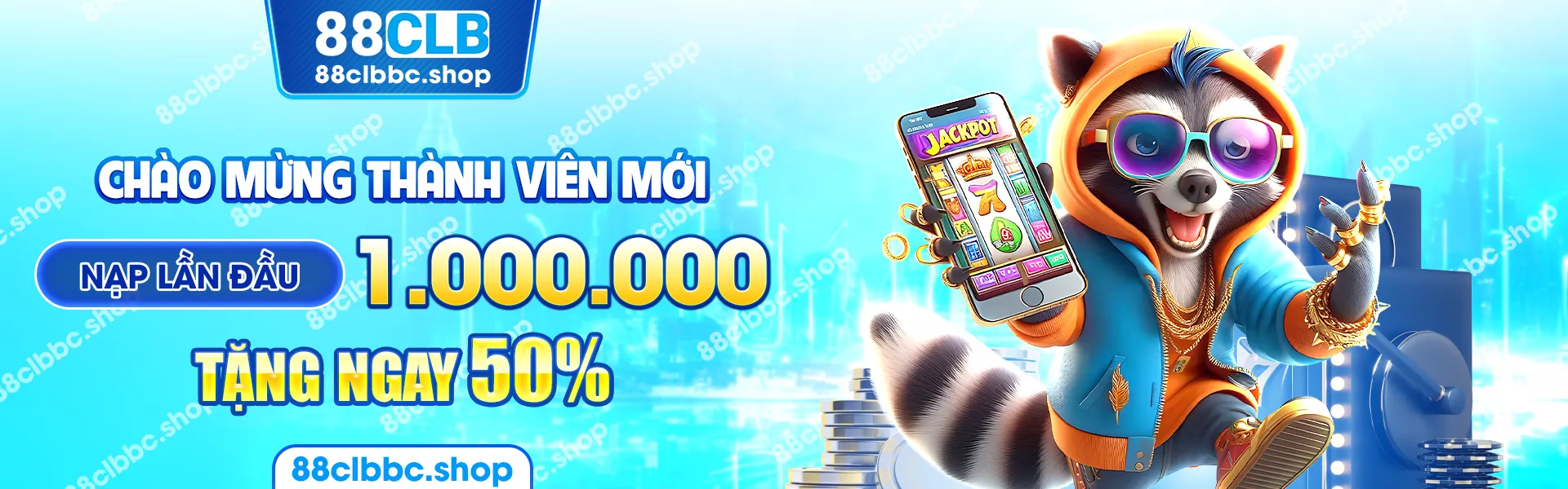 chào mừng thành viên mới nạp lần đầu tặng 50%